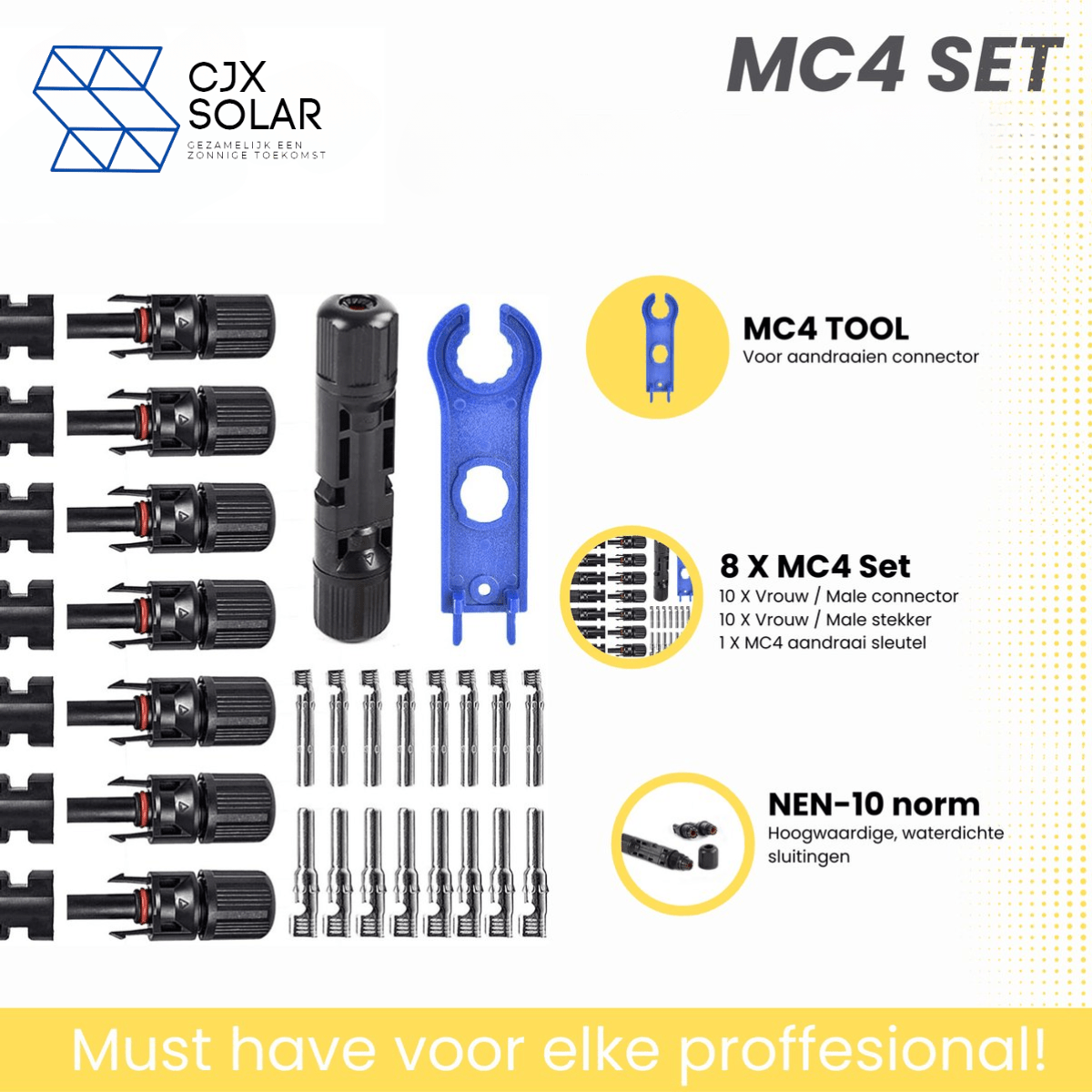 MC4 Connectoren ( 8 paar )