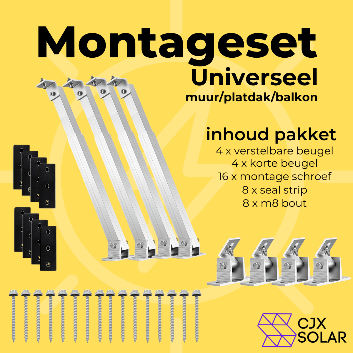 sunsea cowduroy SETUP サイズ3 CJX Solar montage set universeel (voor plug & play set)