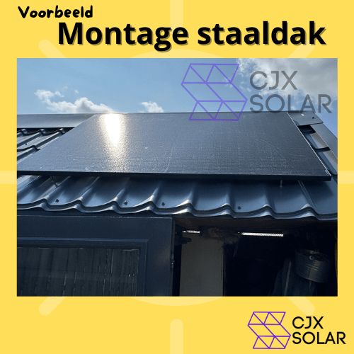 CJX Solar staaldak montage set ( voor plug & play set )