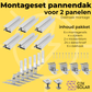 Montageset pannendak – CJX Solar Plug & Play Zonnepanelen