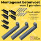 Betonvoet montage voor Plug & Play Zonnepanelen - CJX Solar