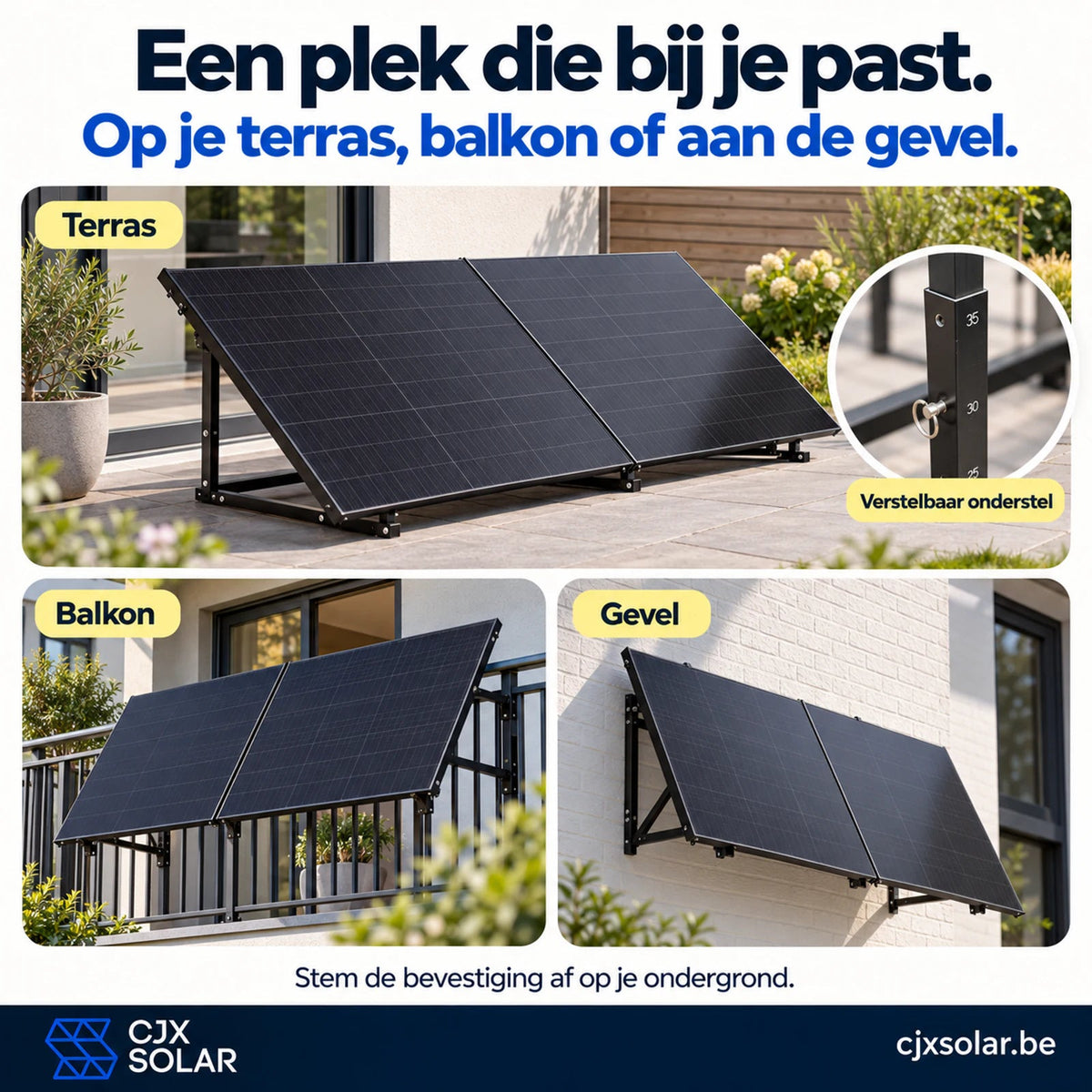 CJX Solar One - 900 Wp zonnepanelen met stekker – compleet - CJX Solar