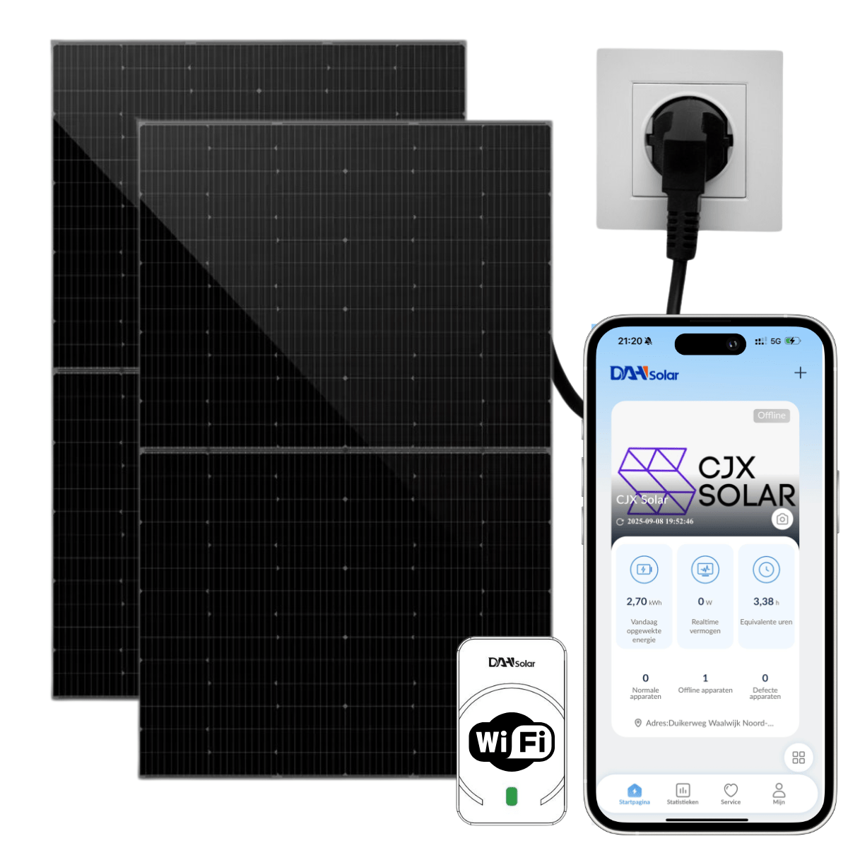 CJX Solar – Plug & Play Zonnepanelen met stekker - CJX Solar